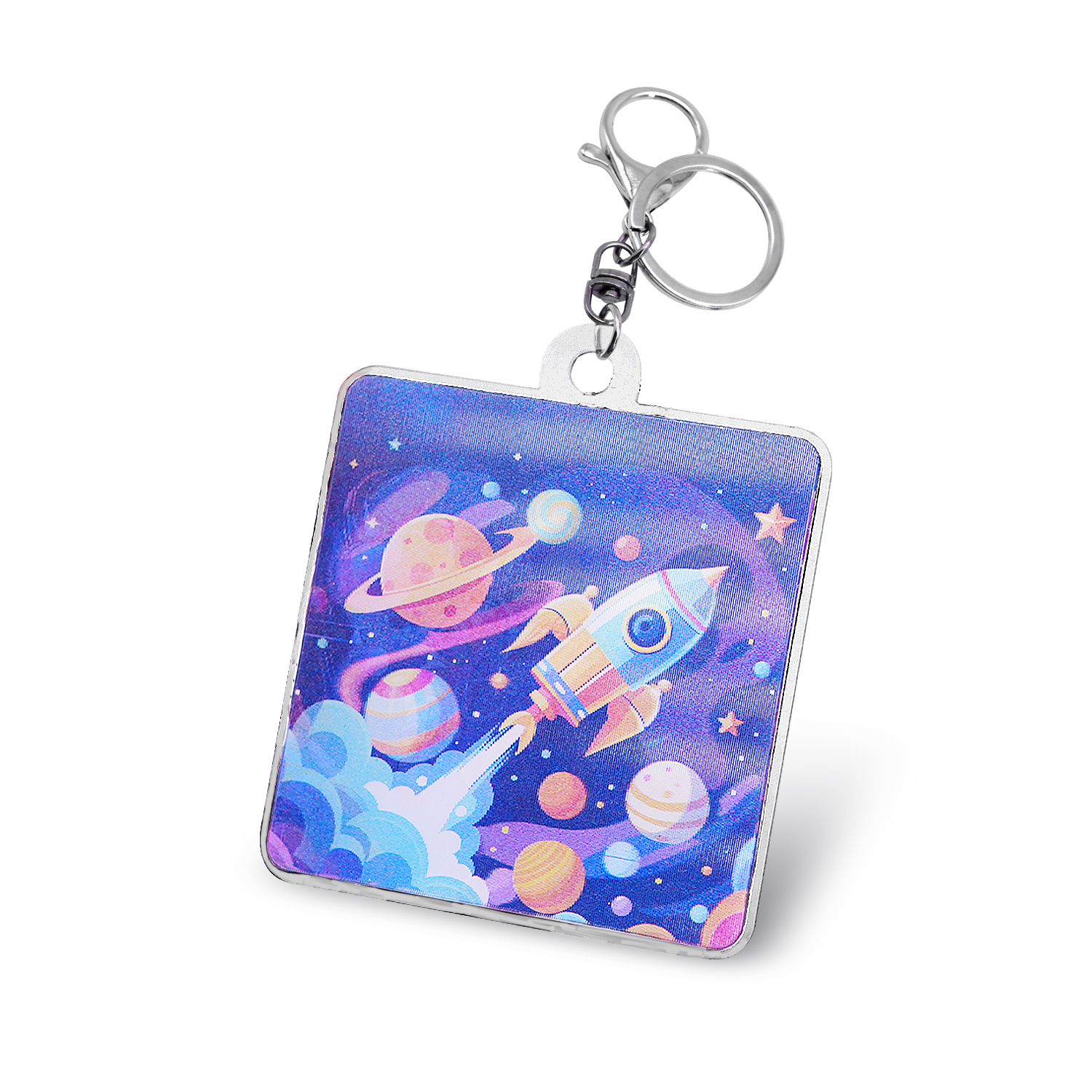 Custom Lenticular Printing Acrylic Keychains