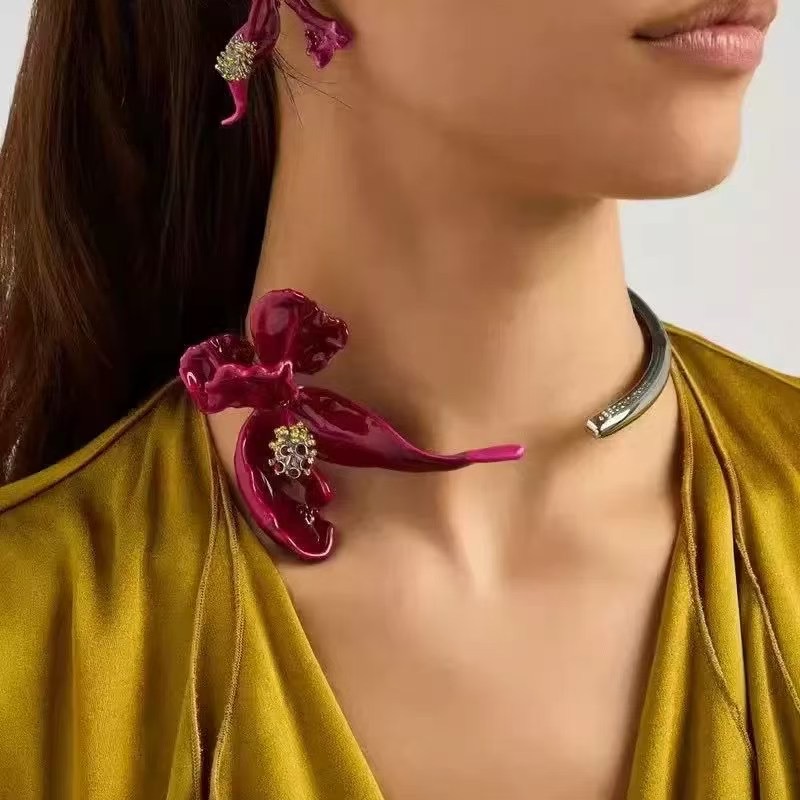 European and American fashionable personalized metal bead necklace
