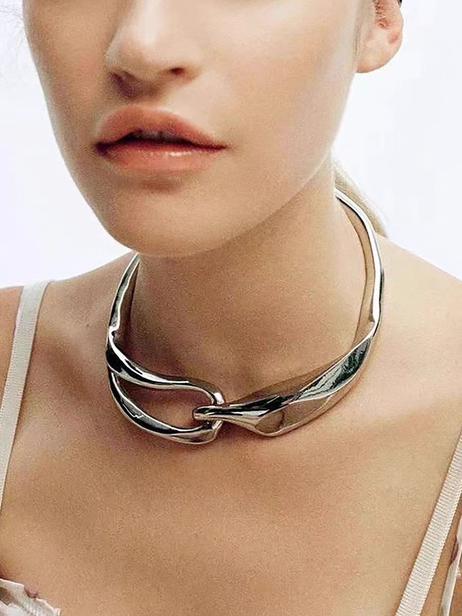 European and American fashionable personalized metal necklace