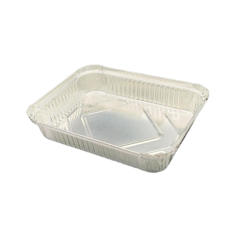 Disposable Aluminum Foil Container, Food-Grade Heavy-Duty Tray for Baking, Cooking, Catering