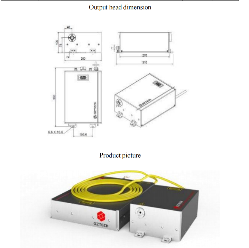 GZTECH 120W Fiber Green laser Pulse String Mode for Glass Drilling in Photovoltaic Application