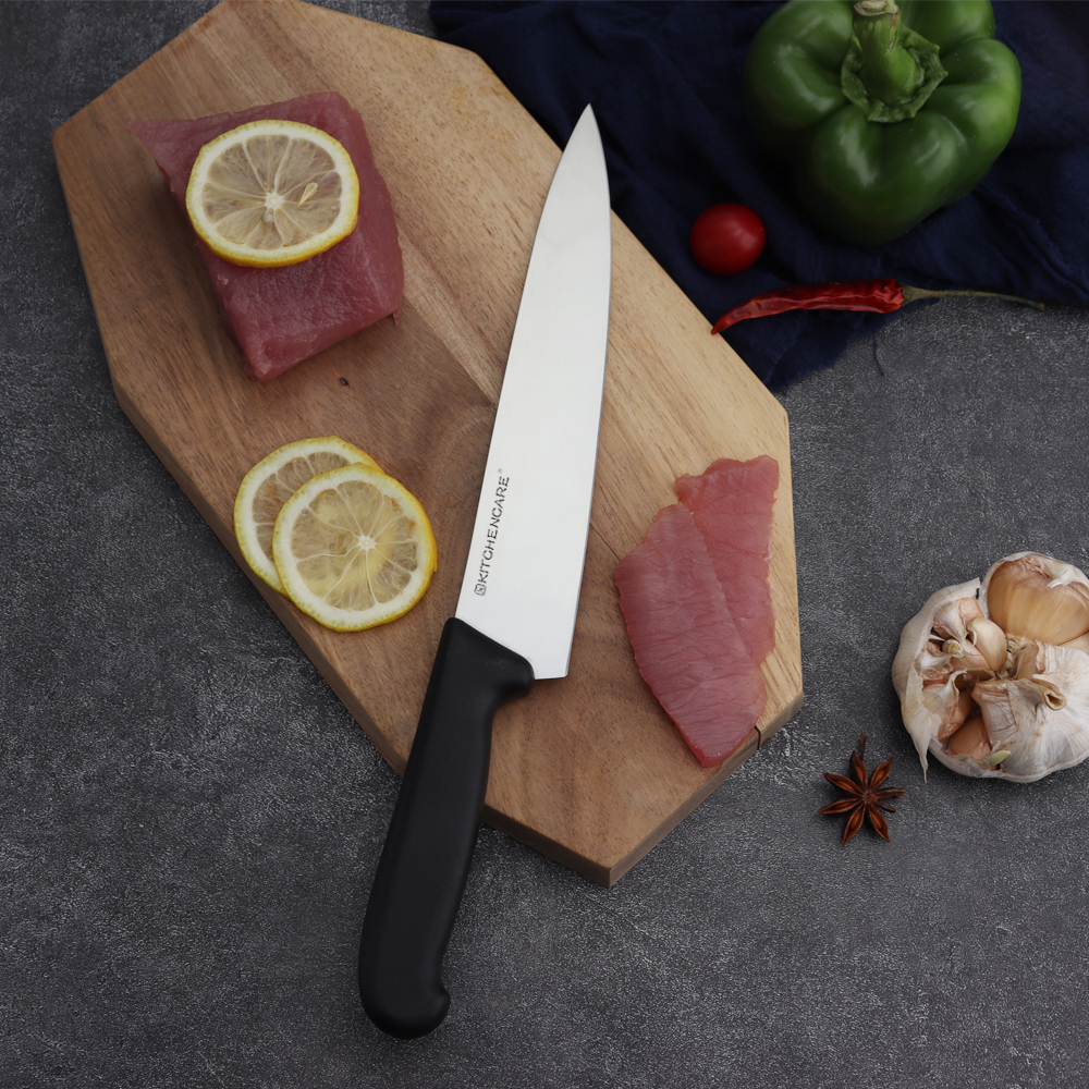 Hip-home stainless steel kitchen knife professional black PP 9inch restaurant chef knife
