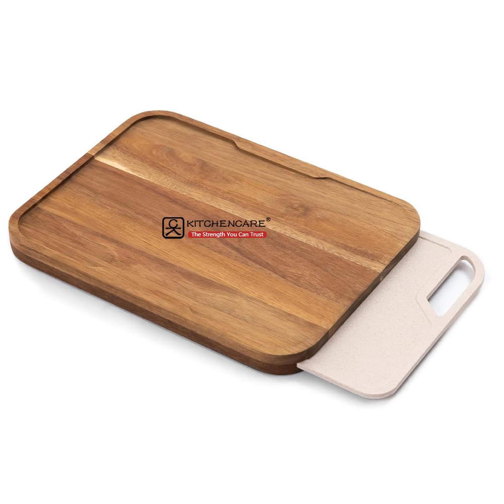 Hip-home custom acacia wood chopping board 2 in 1 cutting board