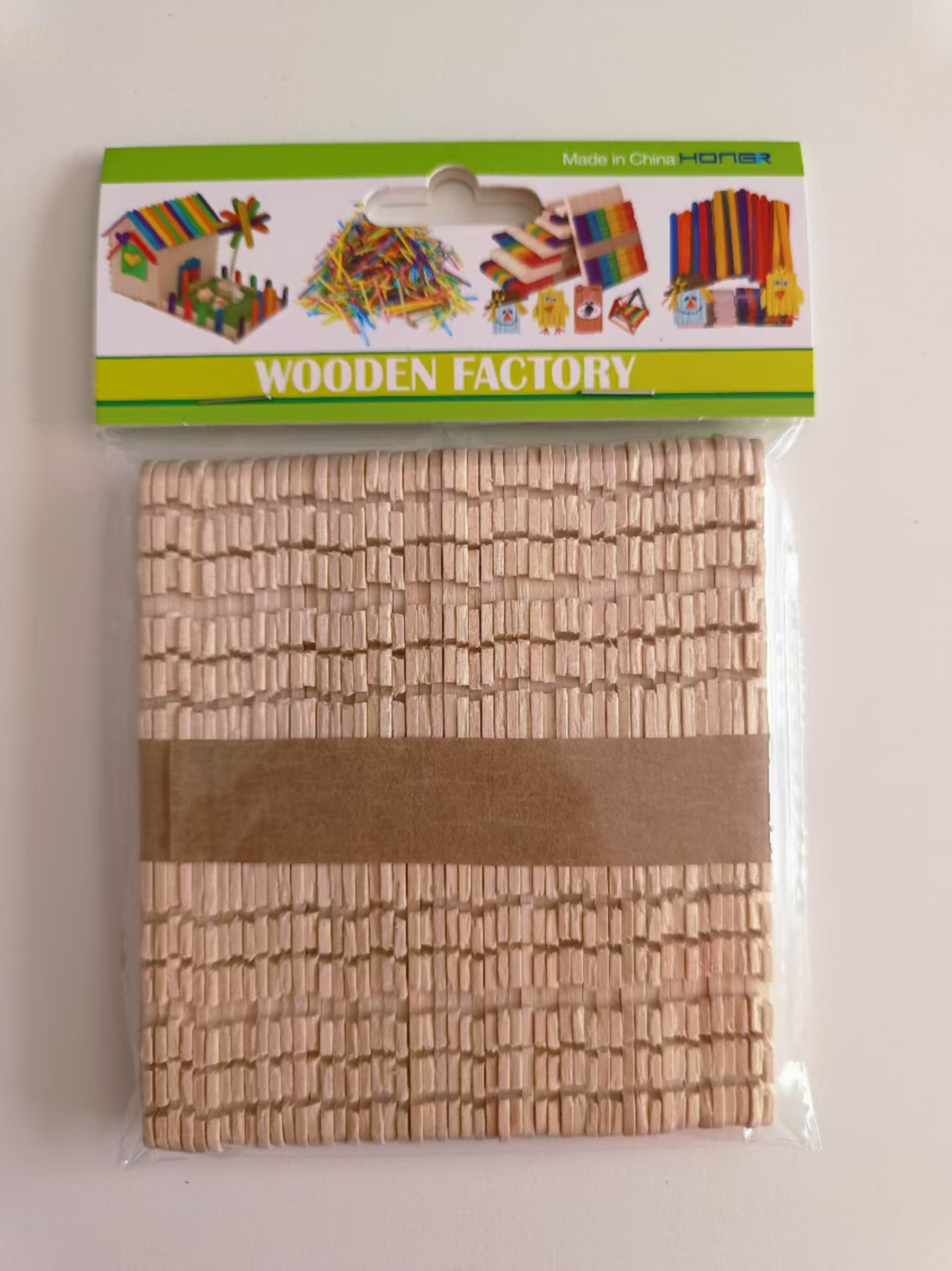 natural craft ice cream stick with sawtooth,craft stick