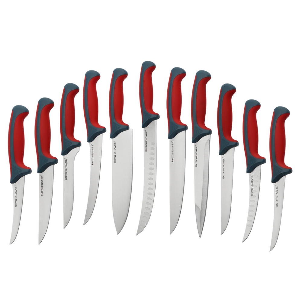 Hip-home stainless steel kitchen knife professional red PP 10inch butcher knife