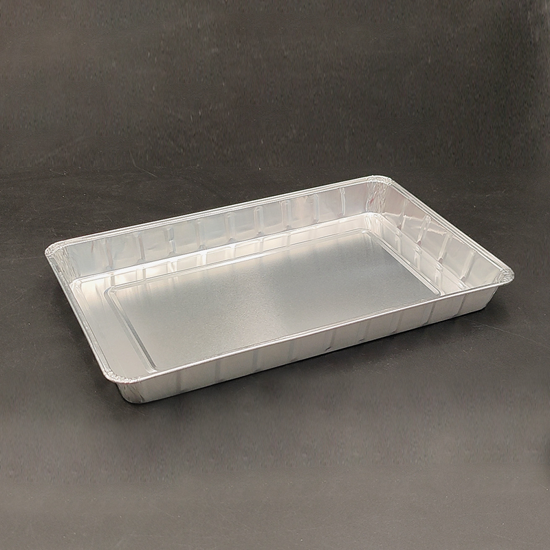 Large Disposable Aluminum Foil Container, Food-Grade Heavy-Duty Tray for Baking, Cooking, Catering