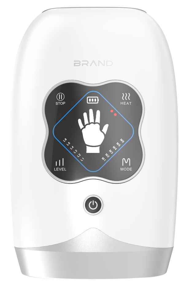 Cordless Shiatsu Hand Massage With Compression& Digital Alarm Clock Night Light
