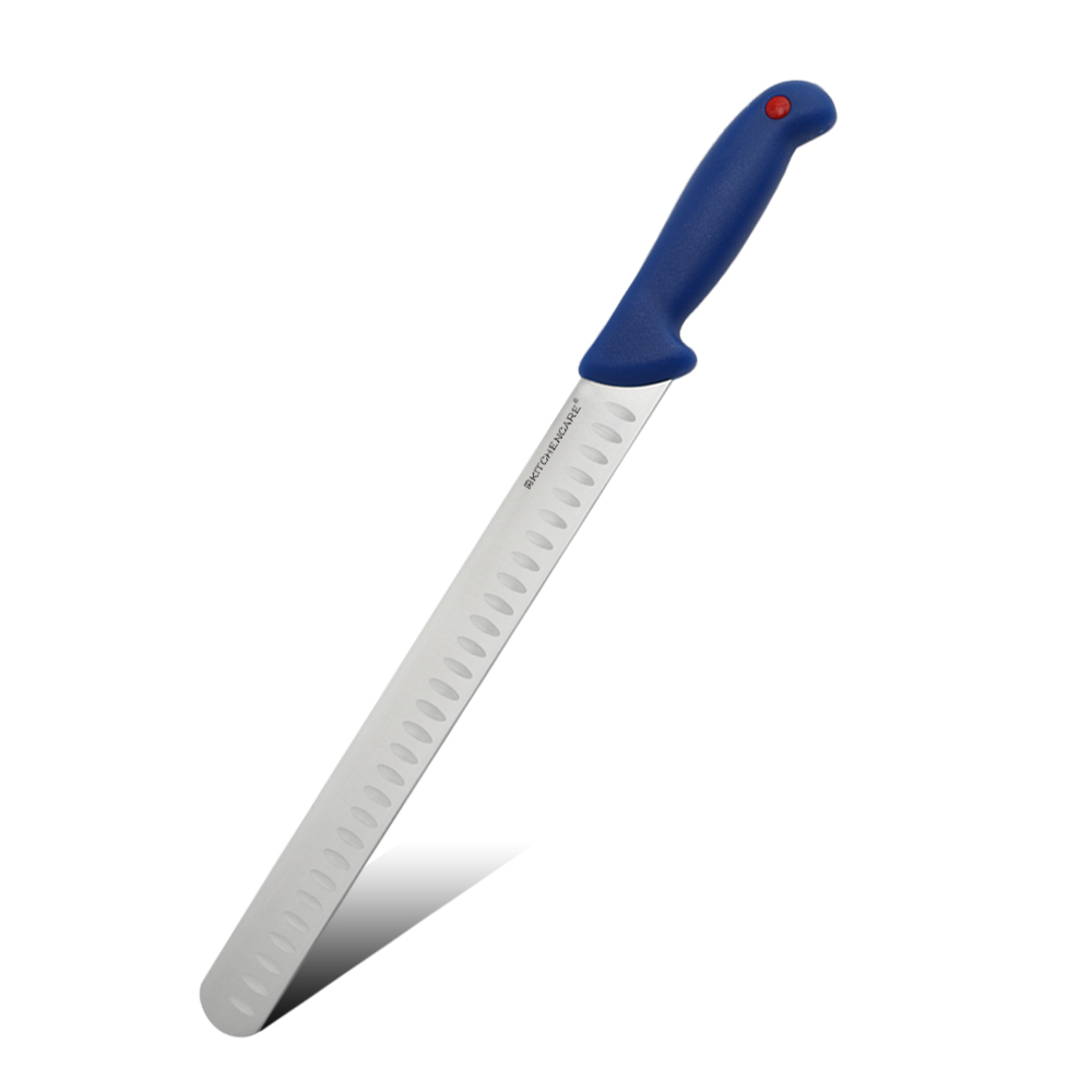 Hip-home stainless steel kitchen knife professional blue PP 12inch ham knife