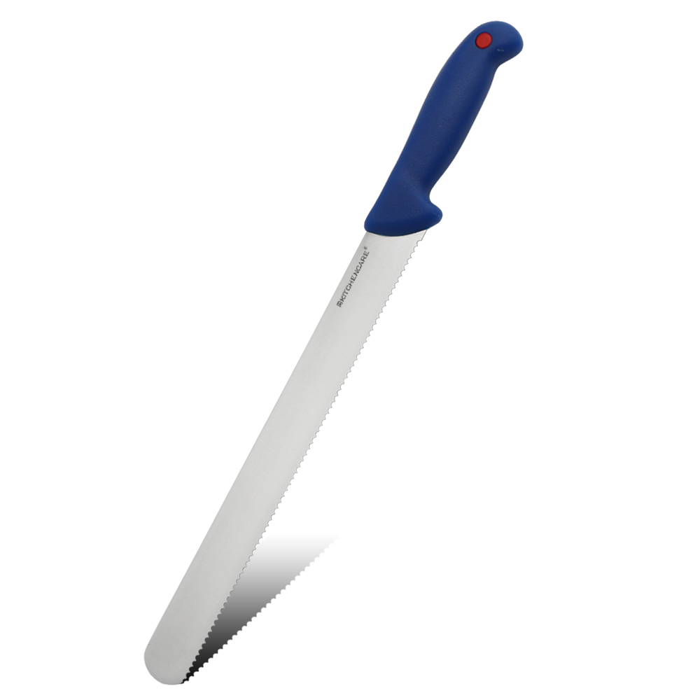 Hip-home stainless steel kitchen knife professional blue PP 12inch bread knife