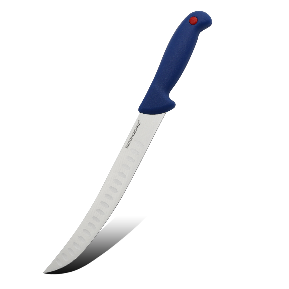 Hip-home stainless steel kitchen knife professional blue PP 10inch butcher knife