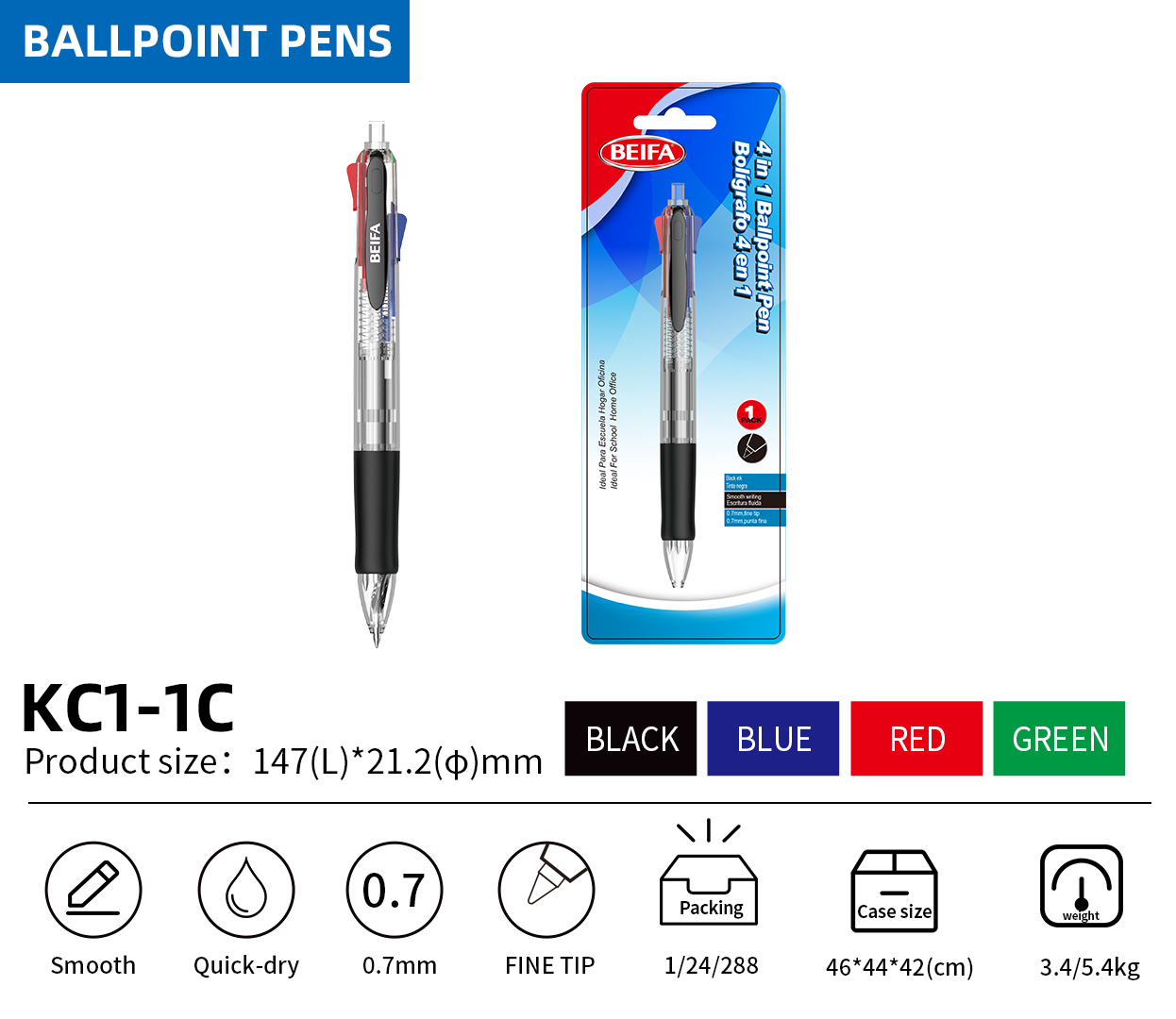 4Color ballpoint pen