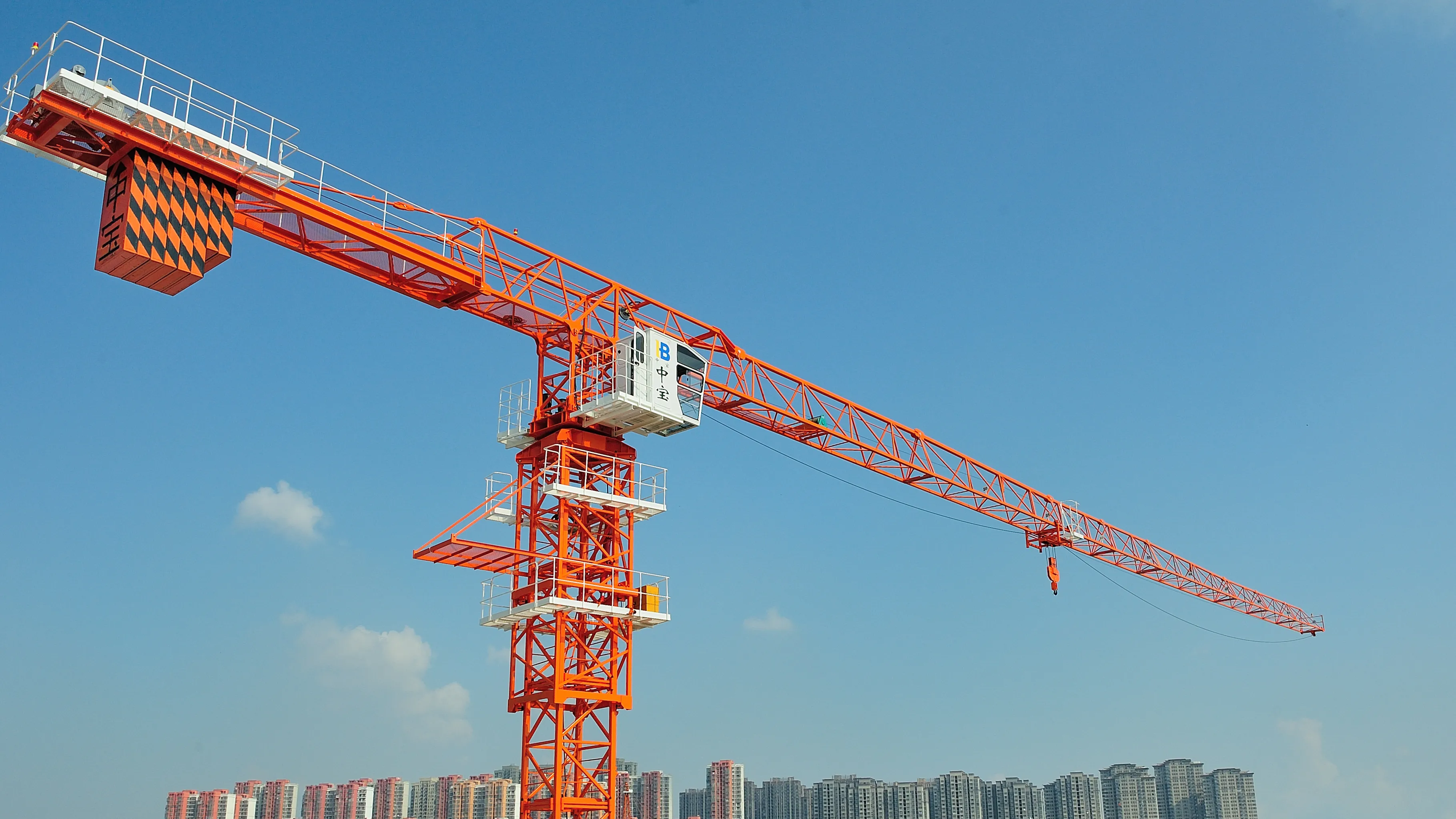 zhongbao,QTP63-QTP250 Series Flat Tower Crane,Engineering machinery