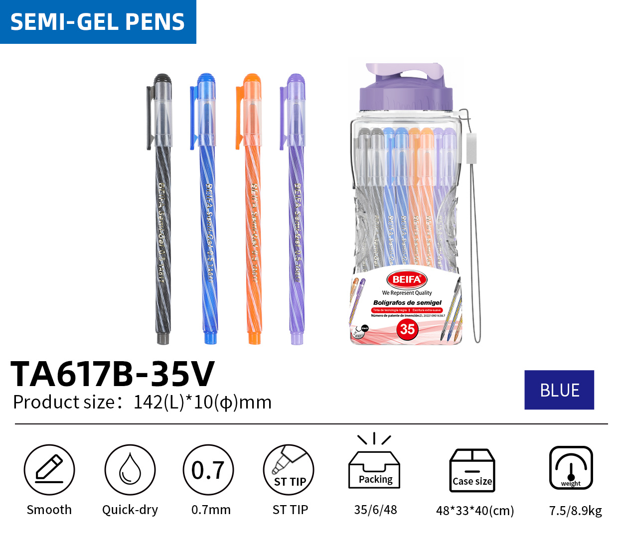 semi gel pen