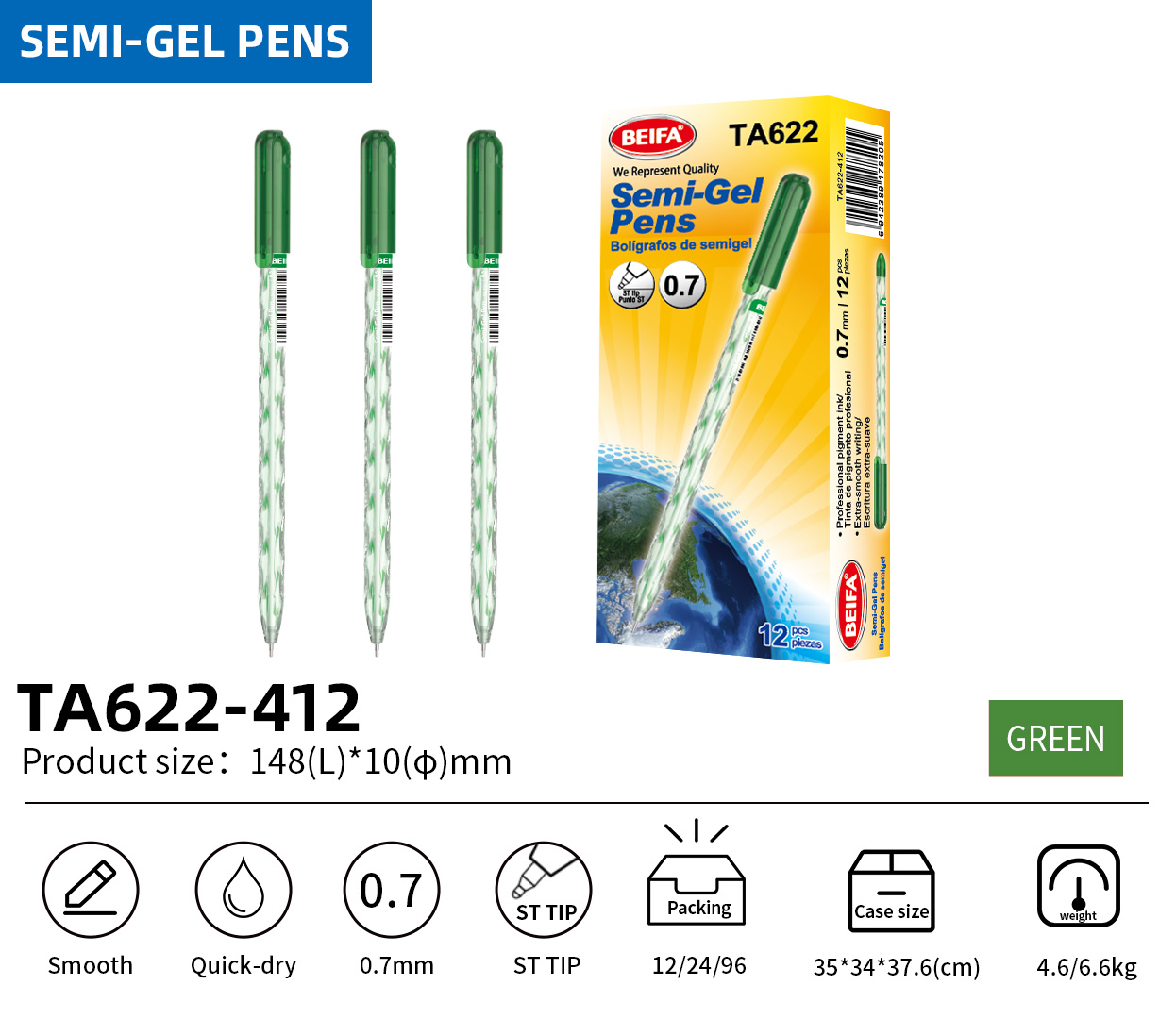 semi gel pen