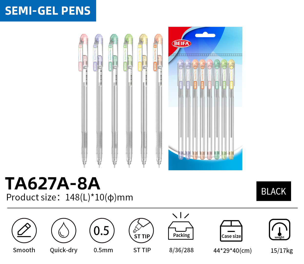semi gel pen