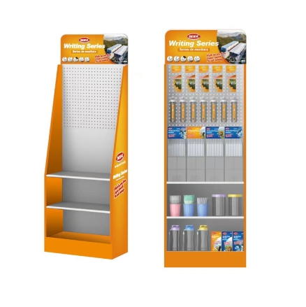 Floor mounted display rack