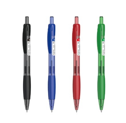 Retractable gel pen
