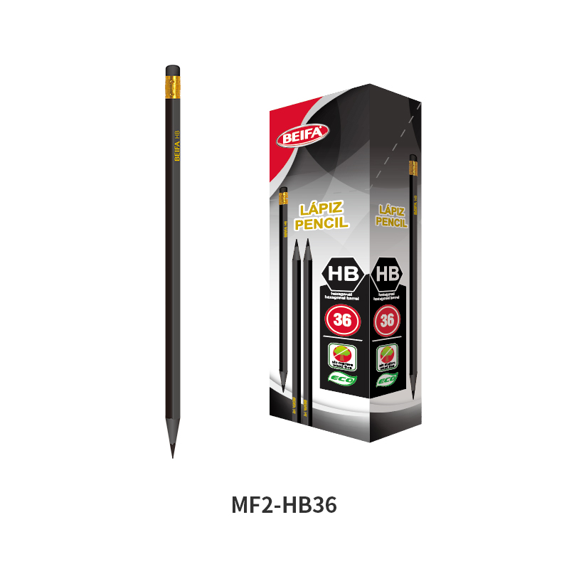 HB Triangular Plastic pencil (with eraser)