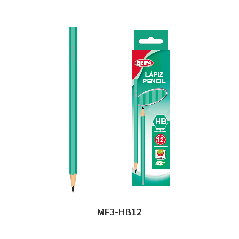 HB Hexagonal Plastic Pencil