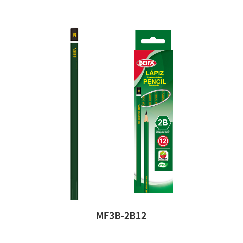 2B Hexagonal Plastic Pencil