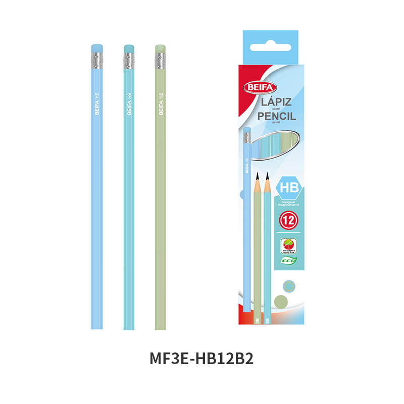 HB Macaron Hexagonal Pencil(with Eraser)