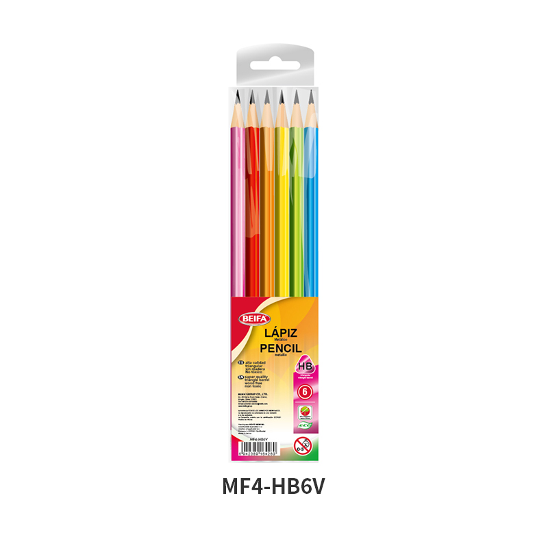 HB Triangular Plastic Pencil(with eraser)