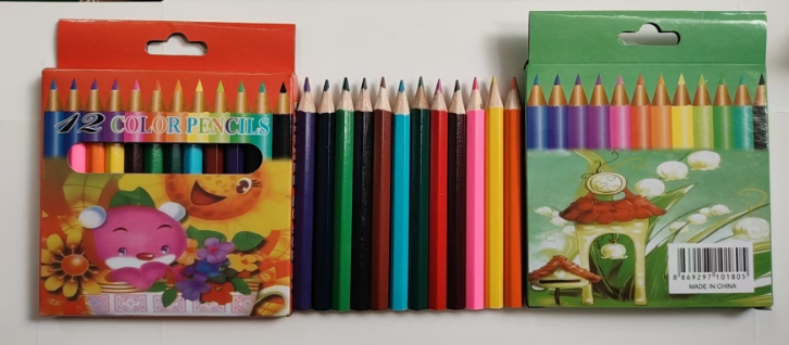 Twelve Color Pencils(3.5inches)