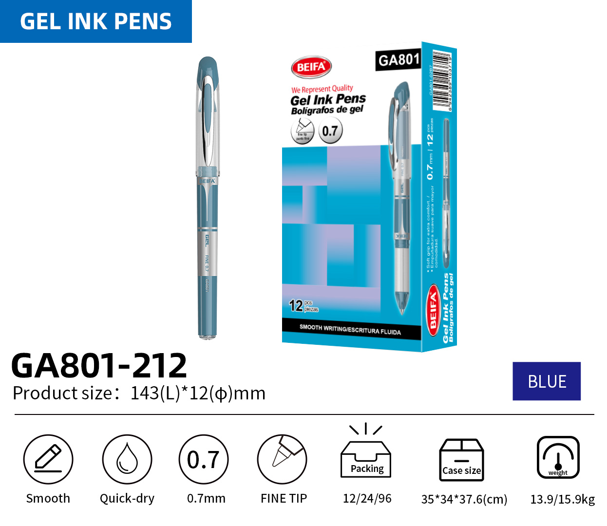 Gel ink pen