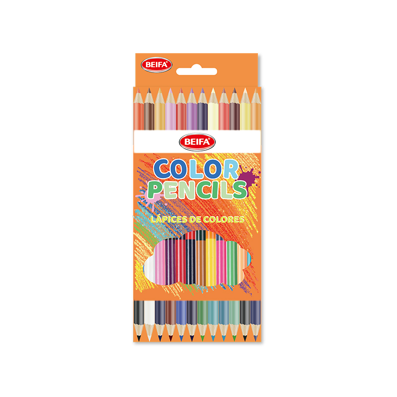 Triangle Double-Ended Colored Sharpened Pencils