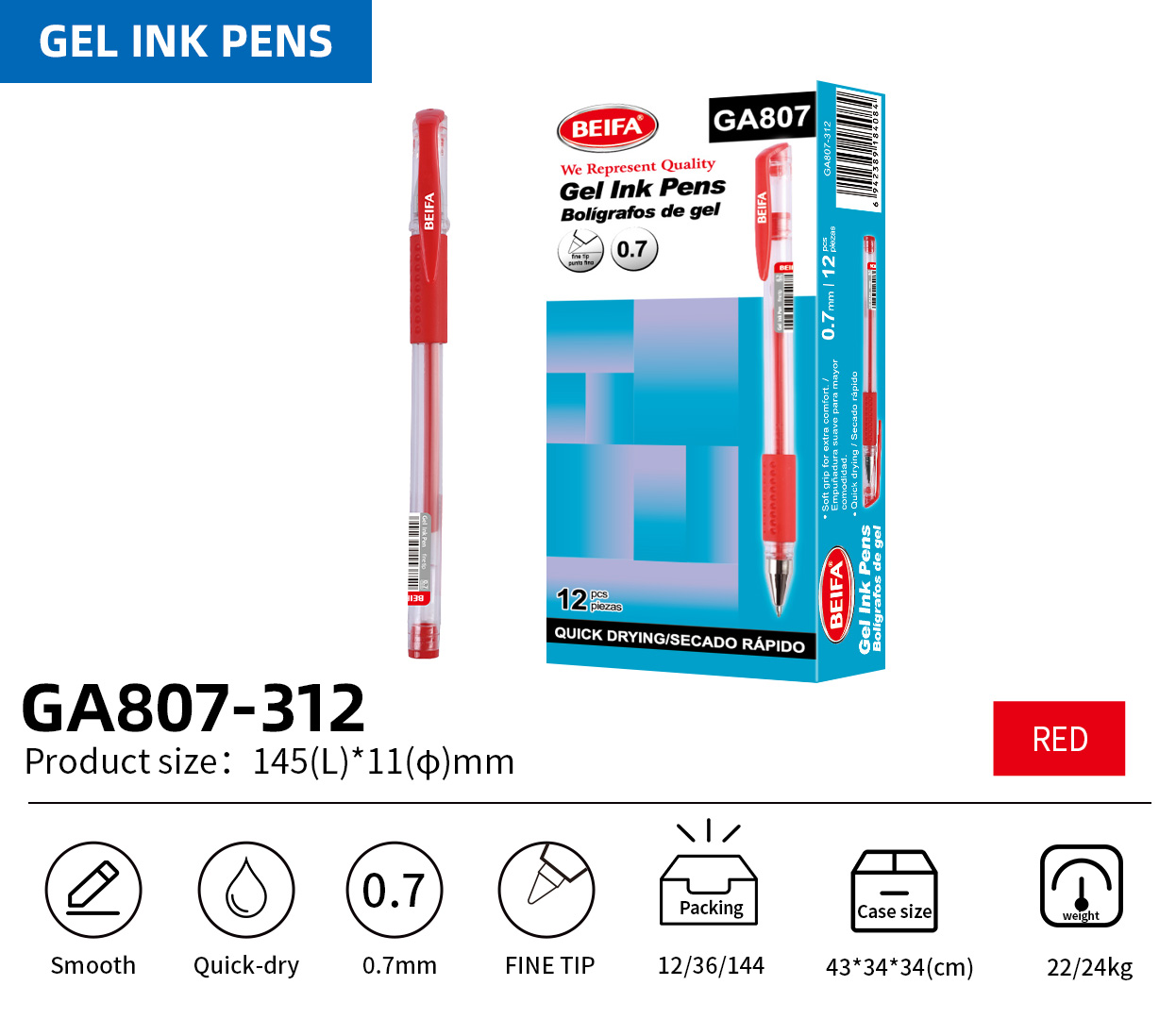 Gel ink pen