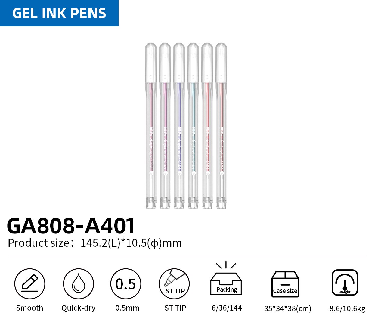 Acrylic gel pen