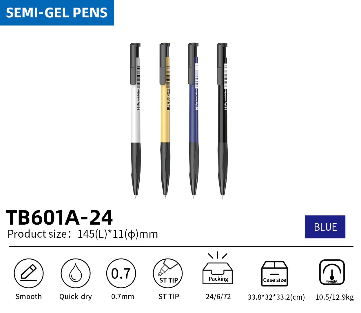 Semi gel pen