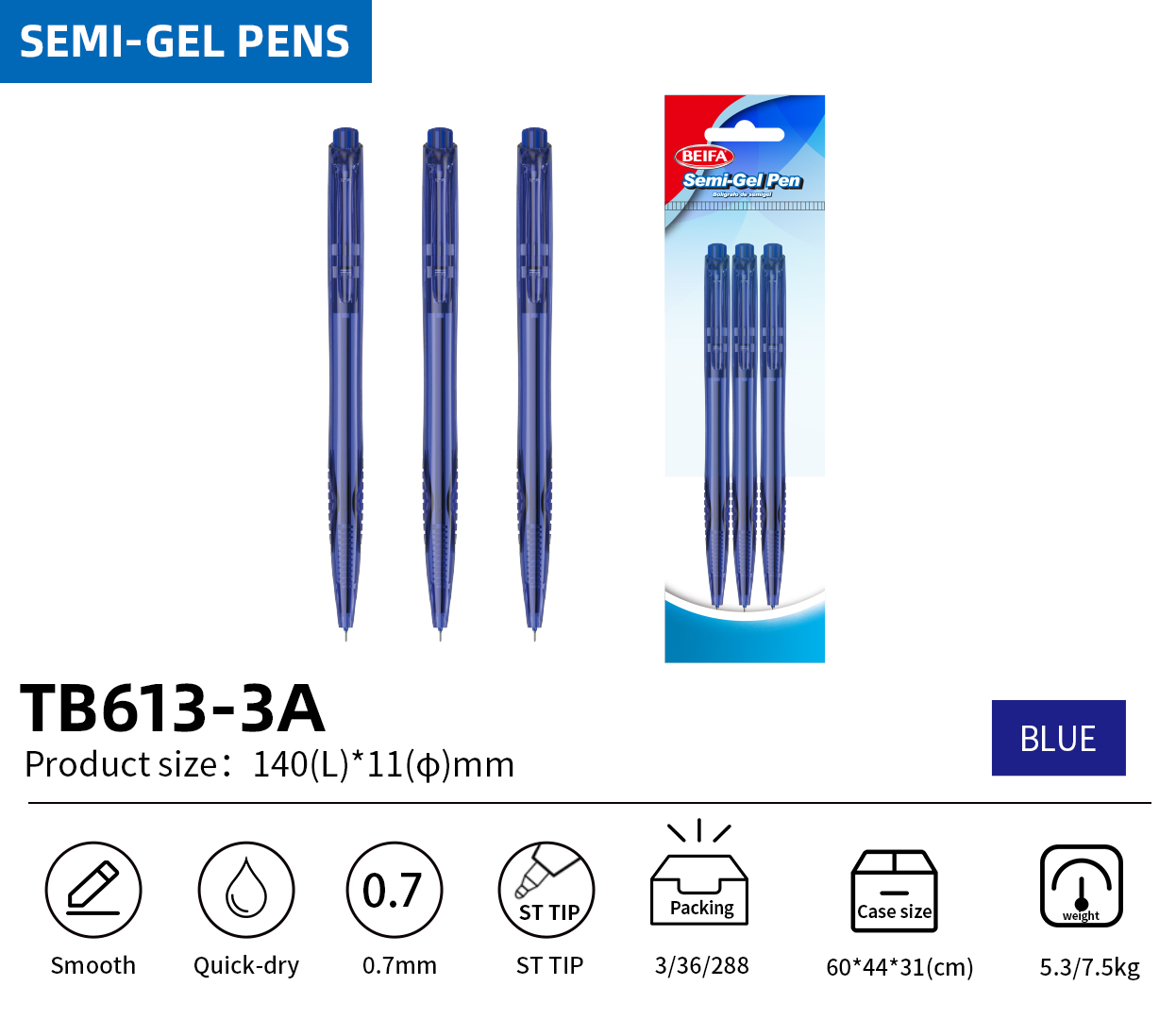 semi gel pen