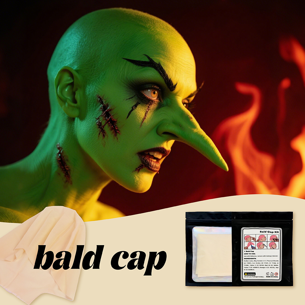 Halloween SFX Makeup Latex Bald Cap Kit