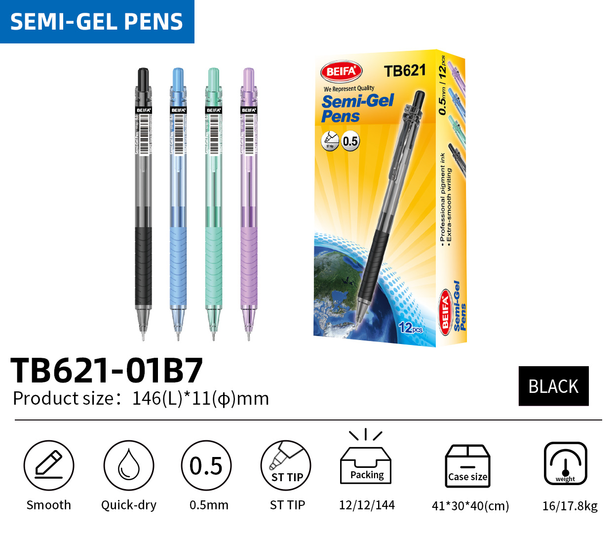 semi gel pen
