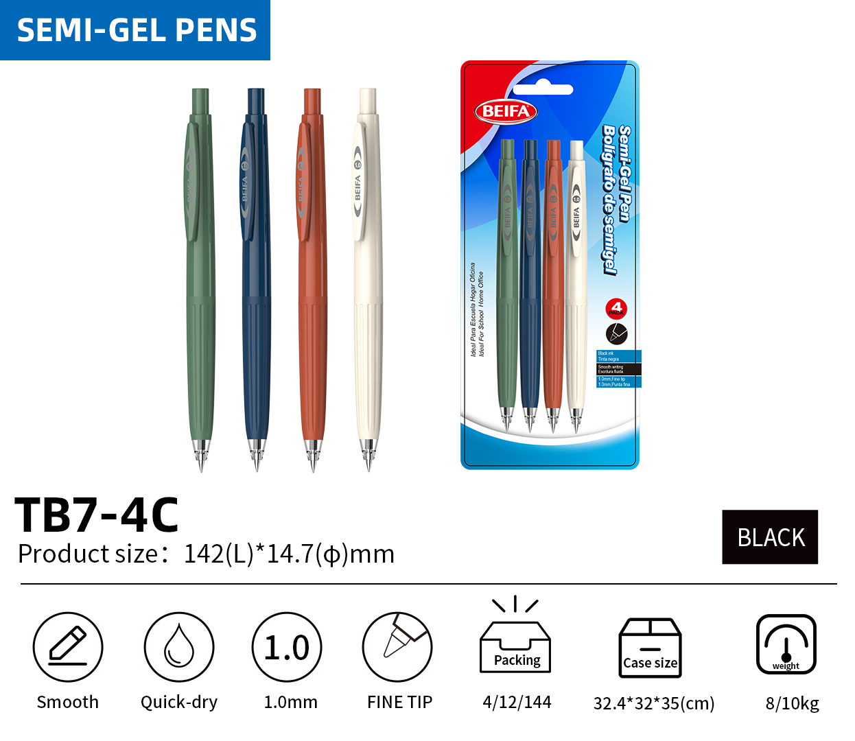semi gel pen