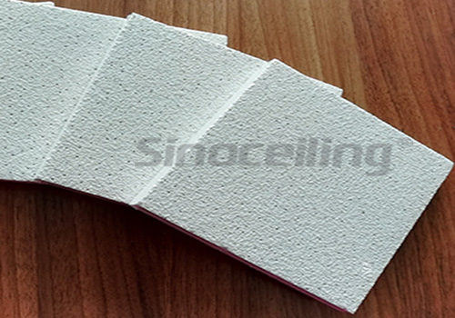 Sandy surface Mineral Fiber Ceiling fireproof acoustic ceiling