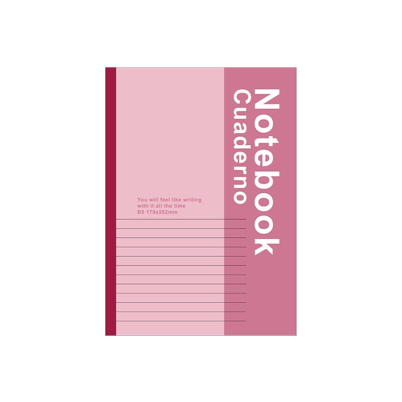 B5 white card back book