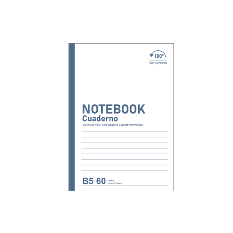B5 white card back book