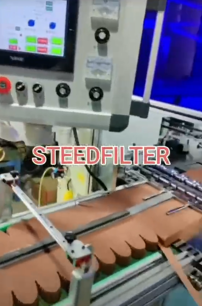 .truck air filter machines to fold and cut paper for oval shape