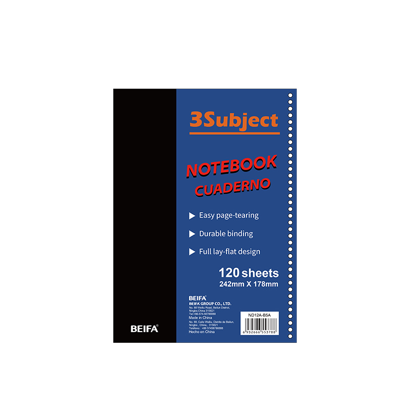 Single coil PP horizontal line notebook