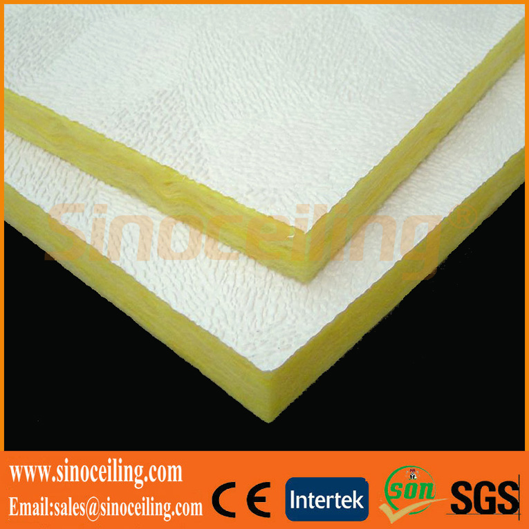 Acoustic FIberglass Ceiling Tile sound absorbing ceiling tiles