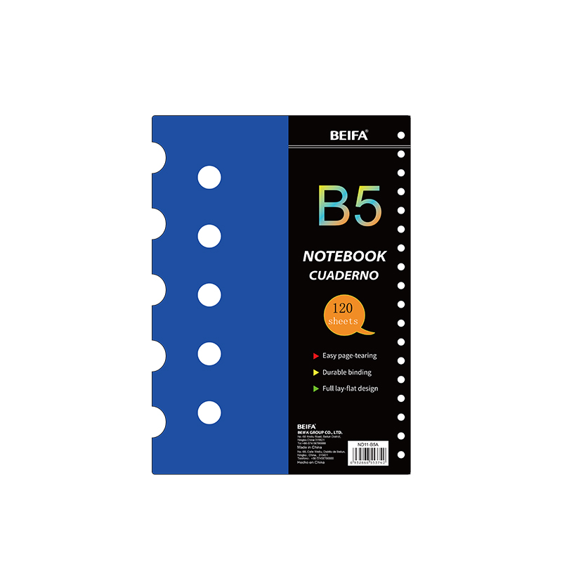 Double coil PP horizontal line notebook