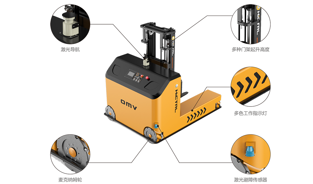 Shanghai Gathering Automation,OMV intelligent forward moving forklift,Engineering machinery