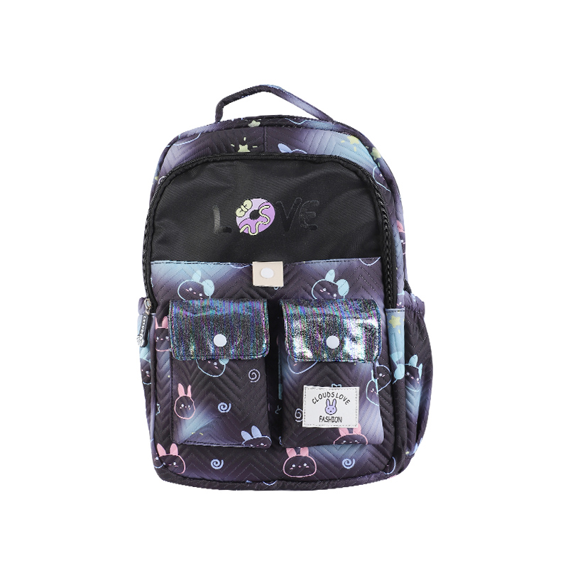 "LOVE" embossed backpack