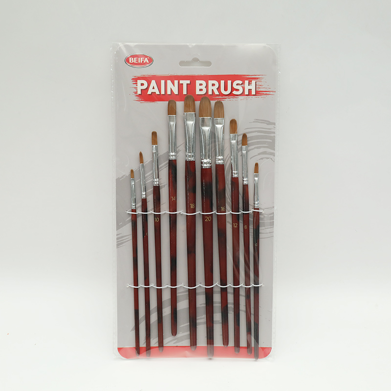 Flat oil painting brush set