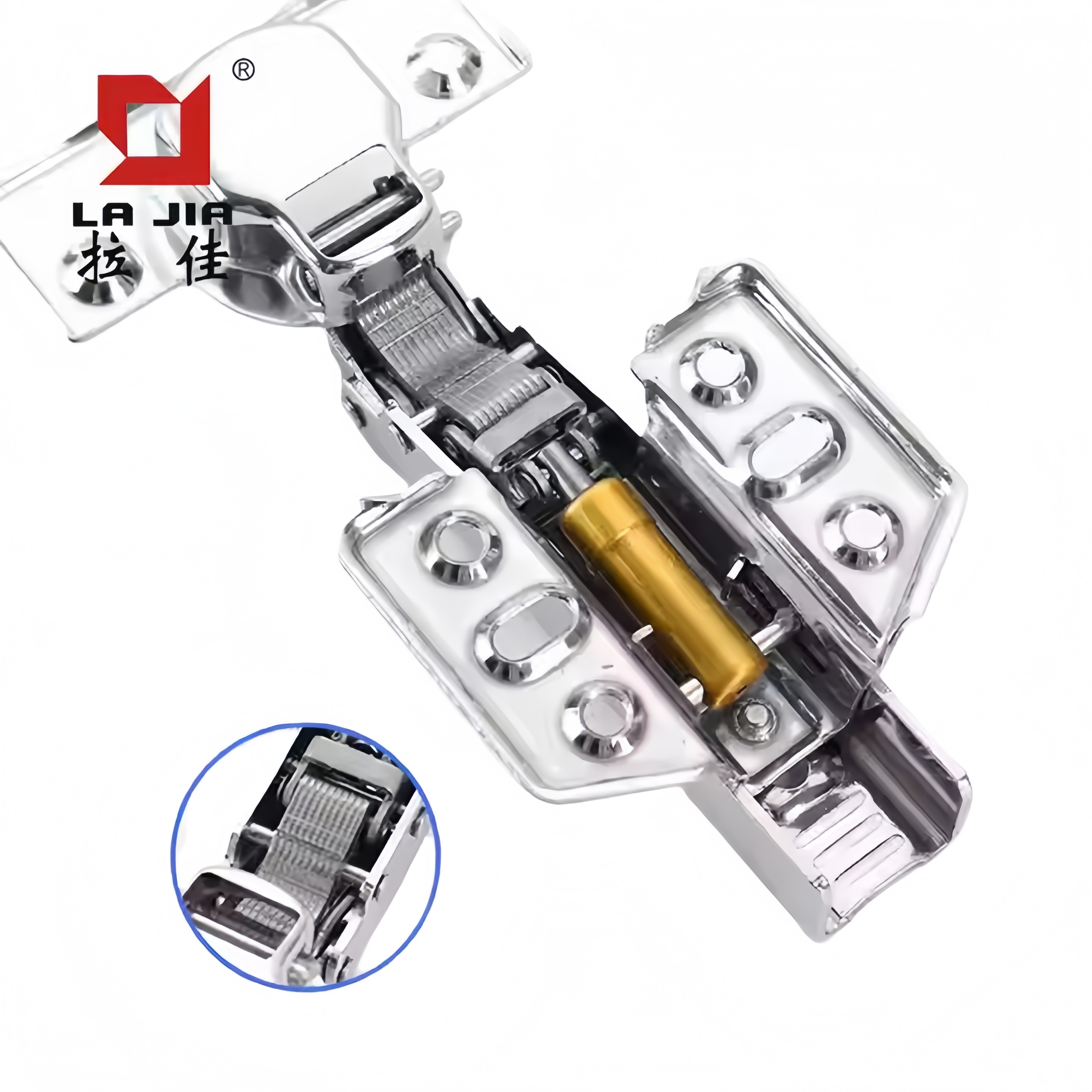 Stainless Steel Hydraulic Soft - Close Hinges（Visual Oil Cylinder Version）