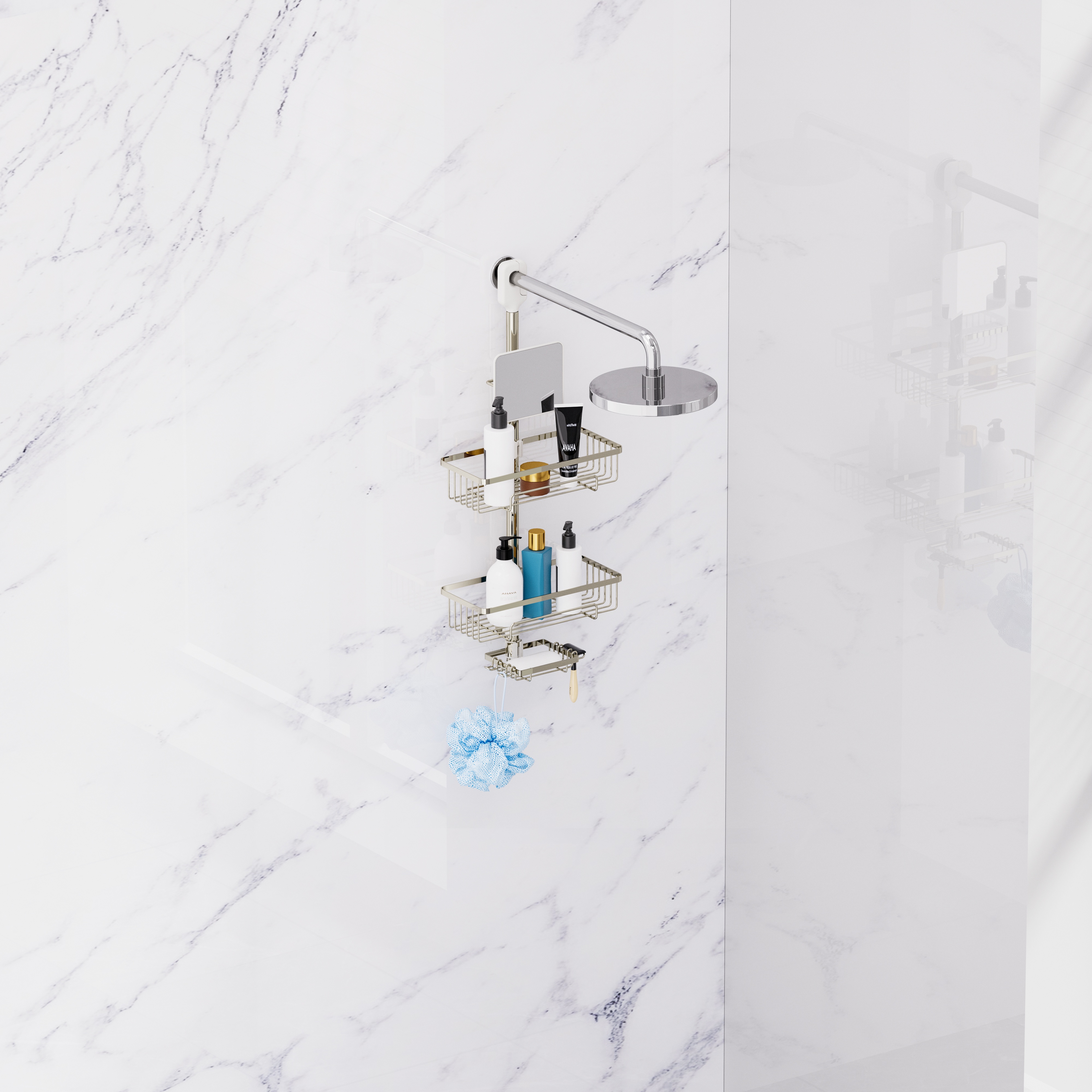 Glacier Series Shower Caddy