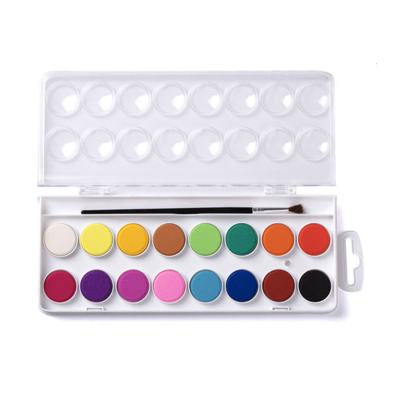 16color watercolor cake