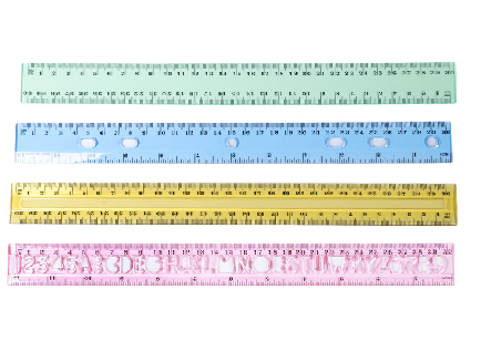 4 rulers of different shapes with a length of 30CM